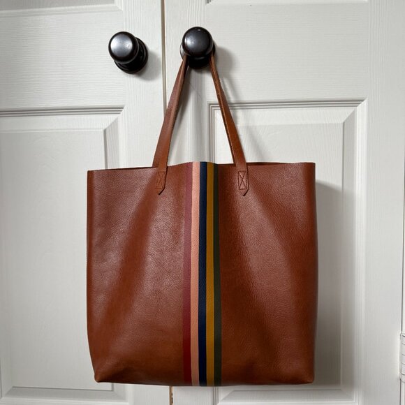 Madewell Transport Tote: Rainbow Stripe Edition - Picture 1 of 8